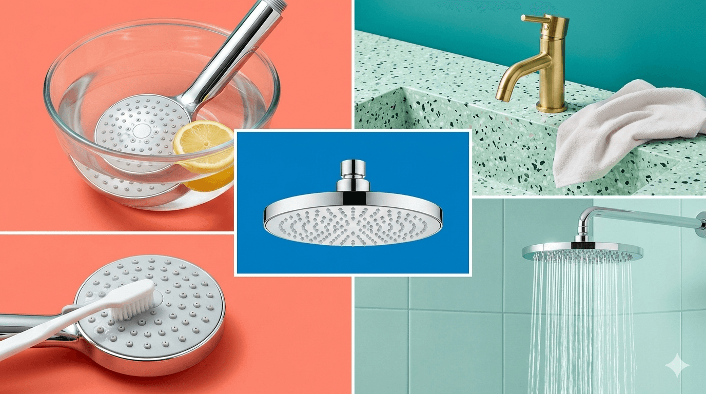How to Clean a Shower Head (the Right Way for Every Finish)