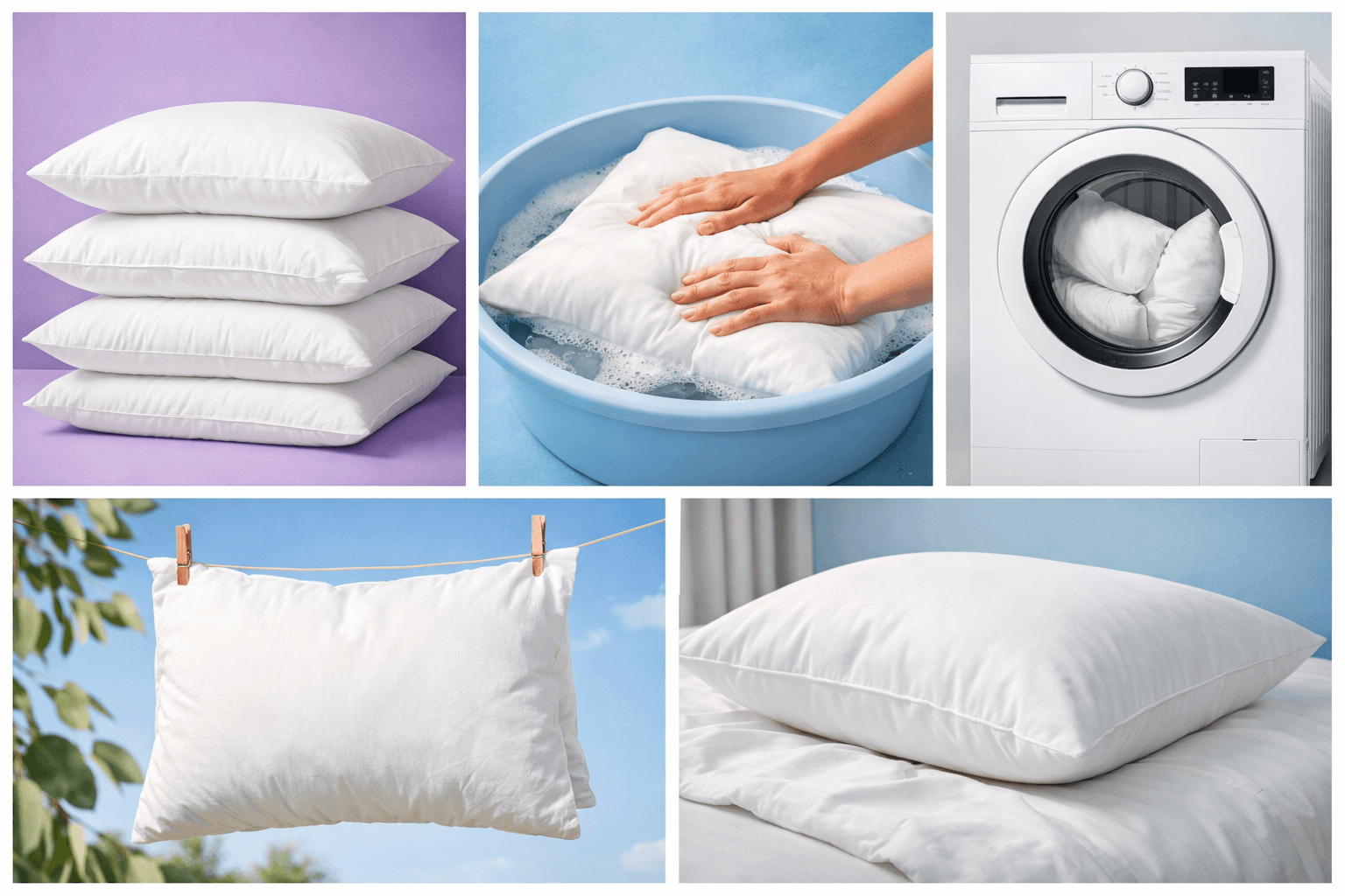 How to Wash Pillows — A Simple Guide for Every Pillow Type